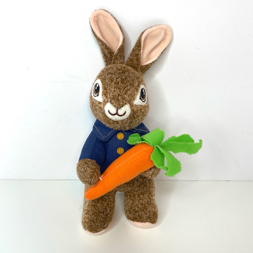 Peter Rabbit Plush Bunny with Carrot 9”